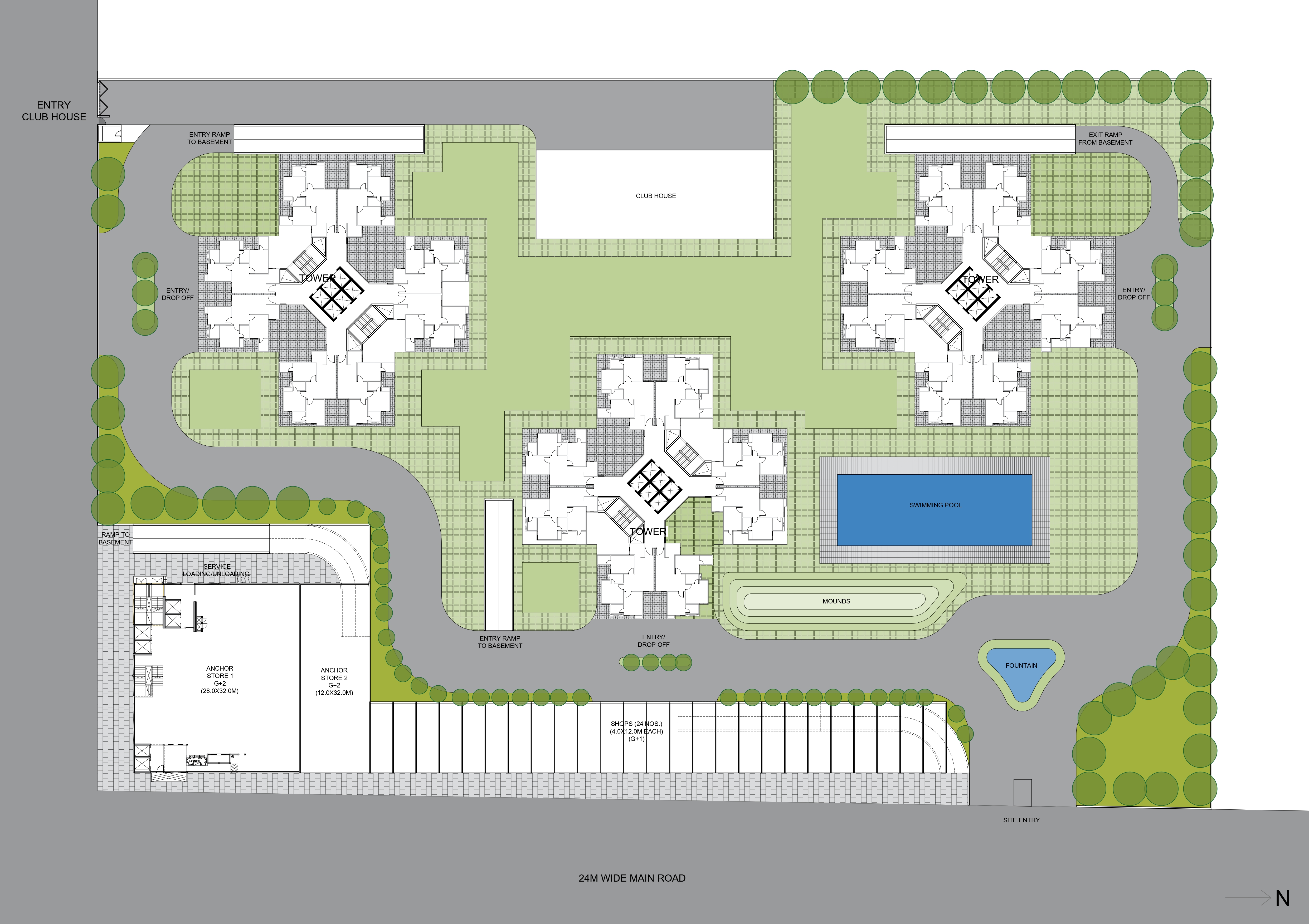 AU Cosmos Corner Siddharth Vihar - Comprehensive Unlocked Master Plan Layout Map